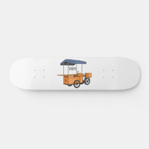 Cartoon für Bike-Food-Karren Skateboard