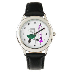 Cartoon für die Schubkarre und den Handwagen Armbanduhr