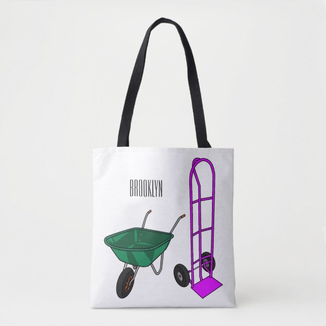 Cartoon für die Schubkarre und den Handwagen Tasche (Vorderseite)