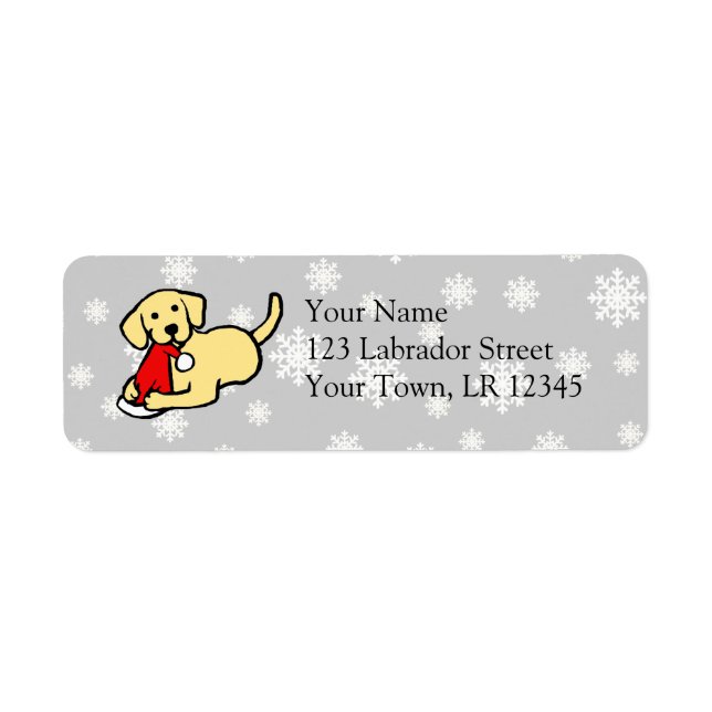 Cartoon für die Weihnachtsgelben Labradoren (Vorne)