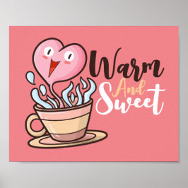 Cartoon für einen individuell anpassbaren Heart Co Poster