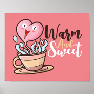 Cartoon für einen individuell anpassbaren Heart Co Poster