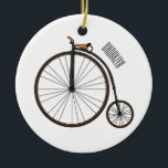 Cartoon für Fahrräder Keramik Ornament<br><div class="desc">Cartoon für Fahrräder</div>