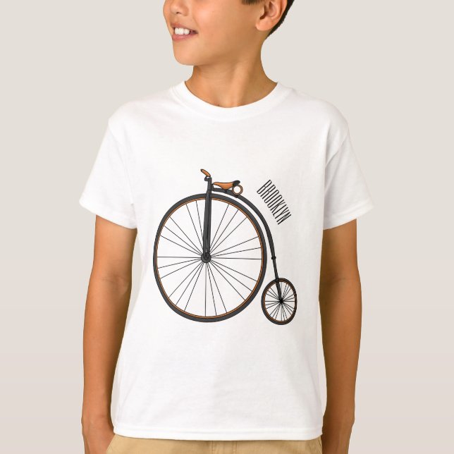 Cartoon für Fahrräder T-Shirt (Vorderseite)