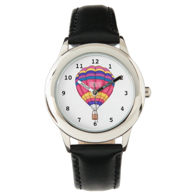 Cartoon für Heißluftballon Armbanduhr (Vorderseite)