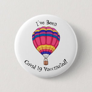 Cartoon für Heißluftballon Button