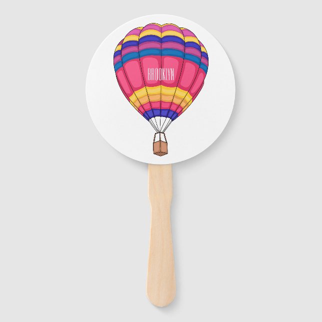Cartoon für Heißluftballon Fächer (Vorderseite)