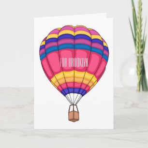 Cartoon für Heißluftballon Karte