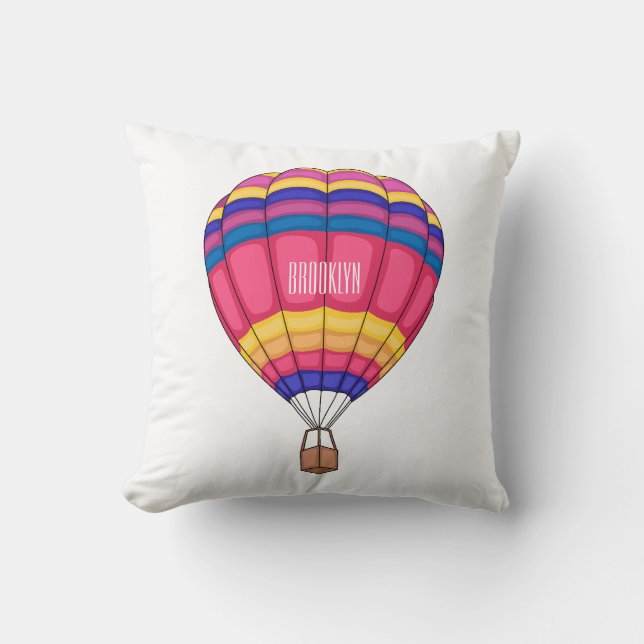 Cartoon für Heißluftballon Kissen (Vorderseite)