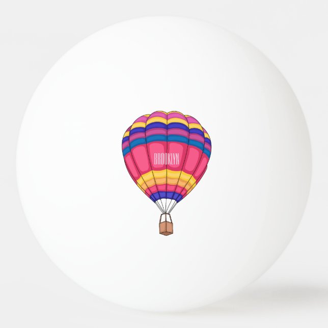 Cartoon für Heißluftballon Tischtennisball (Vorderseite)