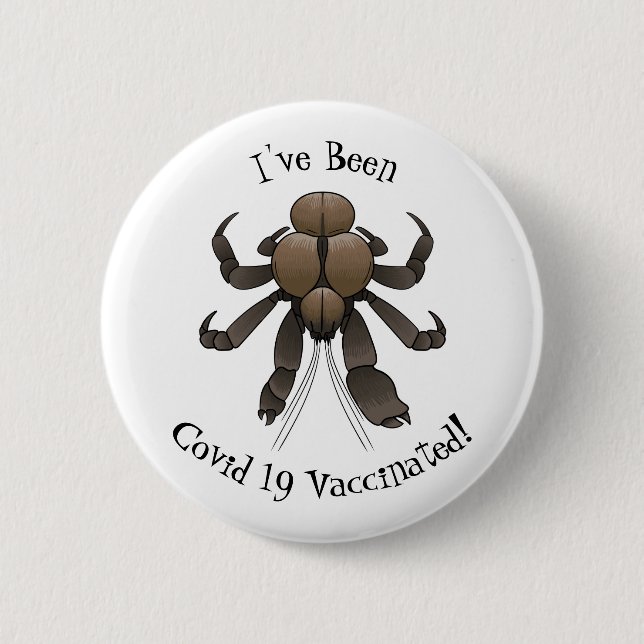 Cartoon für Kokosnuss Button (Vorderseite)