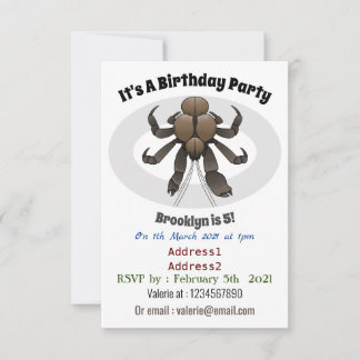 Cartoon für Kokosnuss Einladung