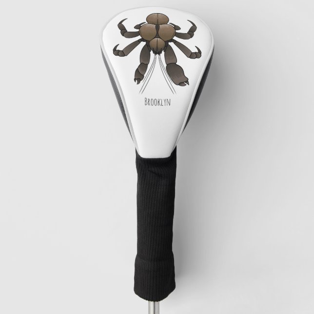 Cartoon für Kokosnuss Golf Headcover (Vorderseite)