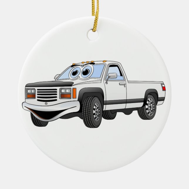 Cartoon für Lastwagen Keramik Ornament (Vorne)