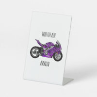 Cartoon für lila Motorräder