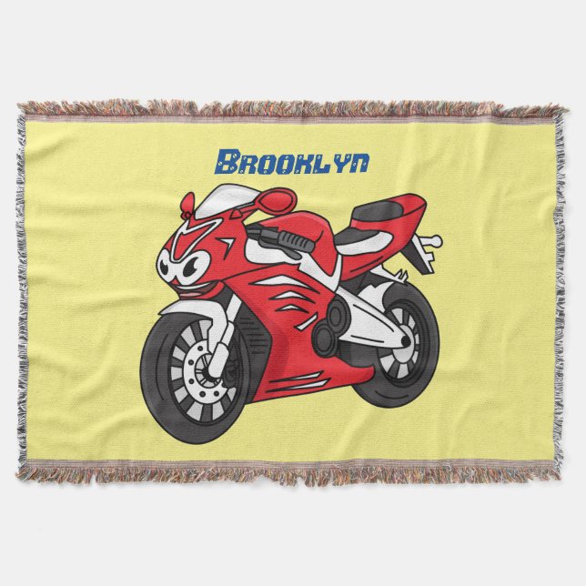 Cartoon für niedliche Motorräder Decke (Vorderseite)
