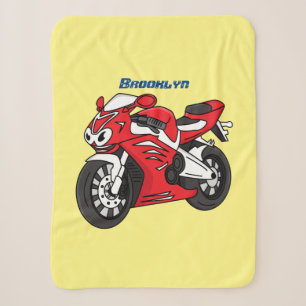 Cartoon für niedliche Motorräder Sherpadecke