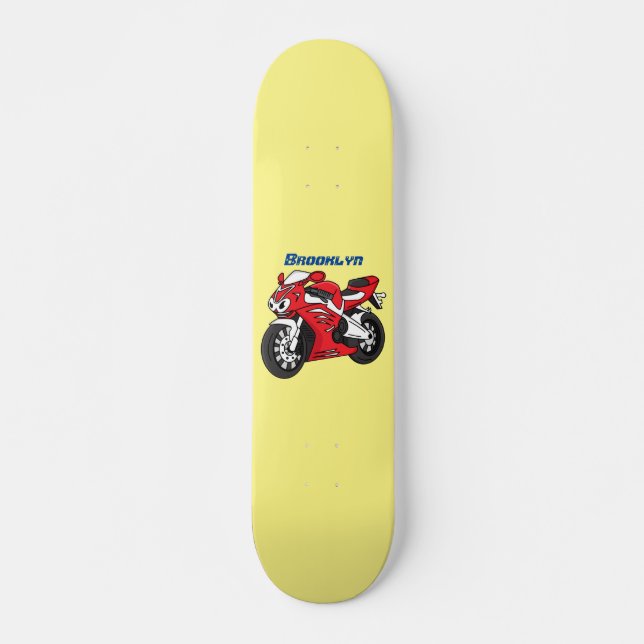 Cartoon für niedliche Motorräder Skateboard (Vorne)