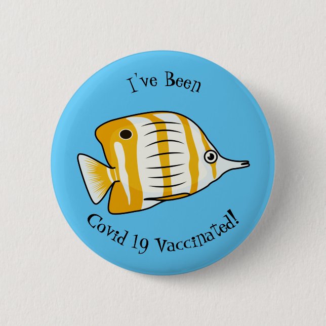 Cartoon für niedliche Schmetterlinge Button (Vorderseite)
