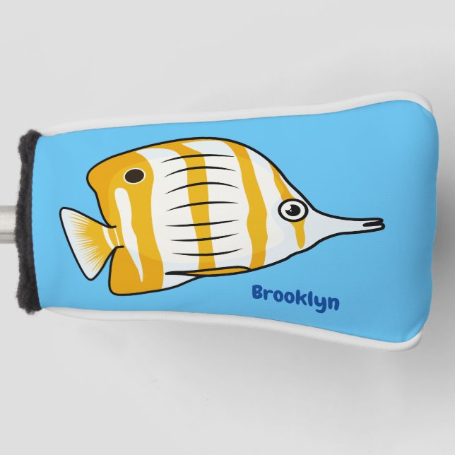 Cartoon für niedliche Schmetterlinge Golf Headcover (Vorderseite)