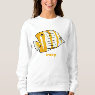 Cartoon für niedliche Schmetterlinge Sweatshirt