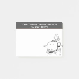 Cartoon für Reinigungsdienste zur Personalisierung Post-it Klebezettel