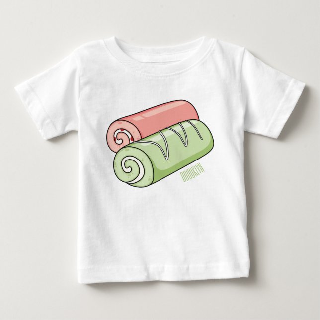 Cartoon für Rollen/Rollen Baby T-shirt (Vorderseite)