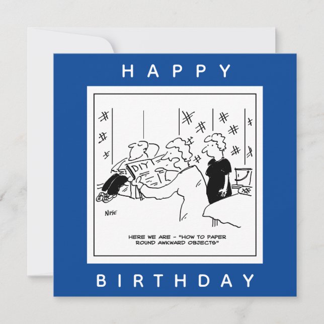 Cartoon für rückwärtsgerichtete Objekte Karte (Vorderseite)