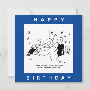 Cartoon für rückwärtsgerichtete Objekte Karte