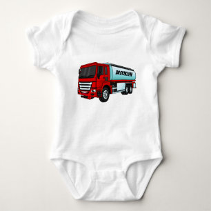 Cartoon für Tankwagen Baby Strampler