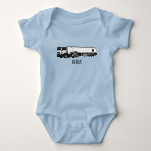 Cartoon für Tankwagen Baby Strampler