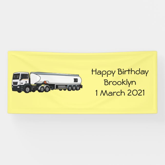 Cartoon für Tankwagen Banner (Horizontal)
