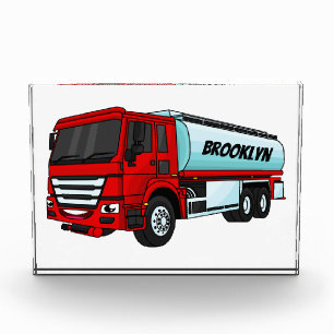Cartoon für Tankwagen Fotoblock
