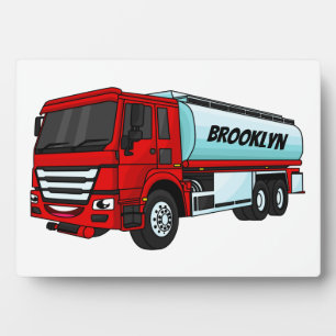 Cartoon für Tankwagen Fotoplatte