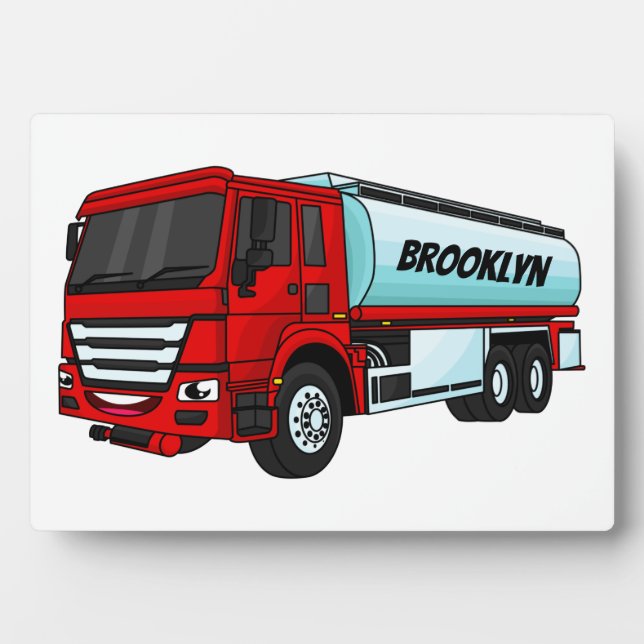 Cartoon für Tankwagen Fotoplatte (Vorderseite)