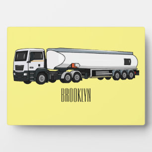 Cartoon für Tankwagen Fotoplatte