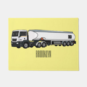 Cartoon für Tankwagen Fußmatte