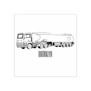 Cartoon für Tankwagen Gummistempel