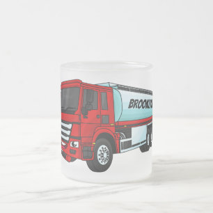 Cartoon für Tankwagen Mattglastasse
