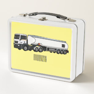 Cartoon für Tankwagen Metall Brotdose
