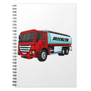 Cartoon für Tankwagen Notizblock