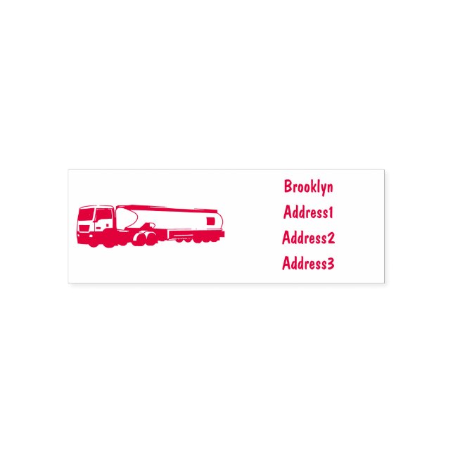 Cartoon für Tankwagen Permastempel (Design)