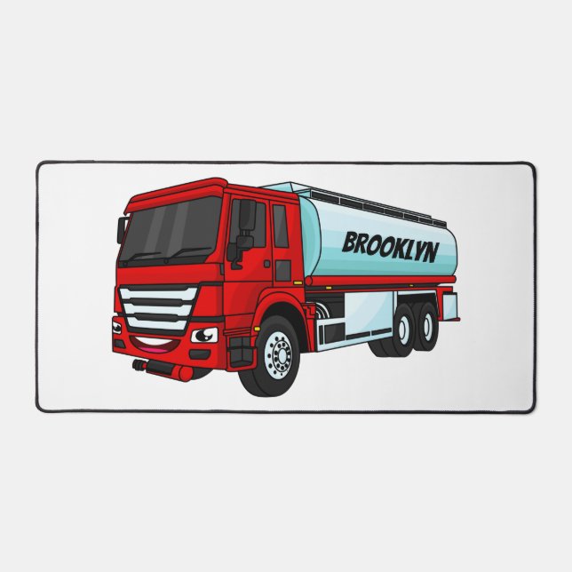 Cartoon für Tankwagen Schreibtischunterlage (Vorderseite)
