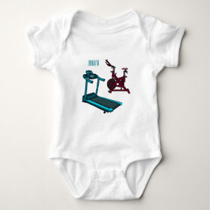 Cartoon für Treadmill und Spinnerbike Baby Strampler