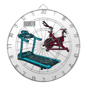 Cartoon für Treadmill und Spinnerbike Dartscheibe