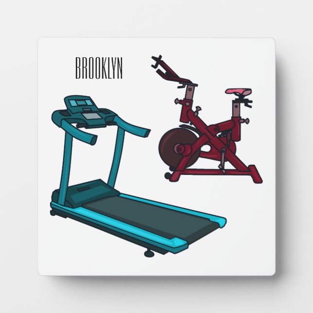Cartoon für Treadmill und Spinnerbike Fotoplatte (Vorderseite)