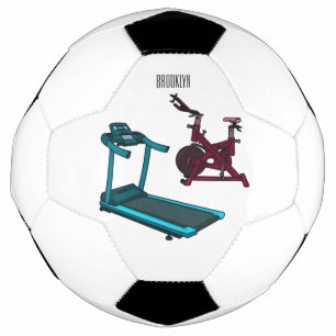 Cartoon für Treadmill und Spinnerbike Fußball