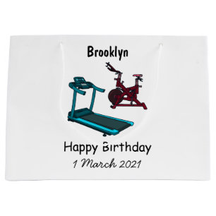 Cartoon für Treadmill und Spinnerbike Große Geschenktüte