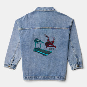 Cartoon für Treadmill und Spinnerbike Jeansjacke