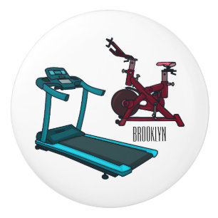 Cartoon für Treadmill und Spinnerbike Keramikknauf